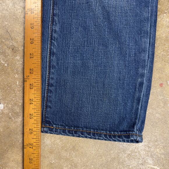 American Eagle Button-fly Boy Crop Jeans Women’s 10 Patch Distressed Medium Wash - Picture 9 of 10